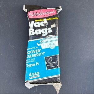 Rubbermaid Replacement Vac Bags For Hoover Celebrity Type H 4 Bags
